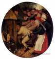 Empujado a la pocilga género campesino Pieter Brueghel el Joven